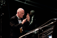 Dan Bukvich directing the University of Idaho Lionel Hampton School of Music Jazz Choir
